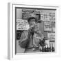 Comedian Phil Silvers Shuffling Cards on His Television Show-Yale Joel-Framed Premium Photographic Print