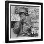 Comedian Phil Silvers Shuffling Cards on His Television Show-Yale Joel-Framed Premium Photographic Print