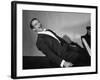 Comedian Pianist Victor Borge, in White Tie and Tails, Sitting at Piano and Making Funny Faces-Peter Stackpole-Framed Premium Photographic Print