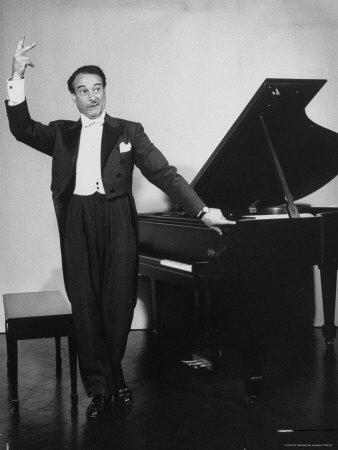 Comedian Pianist Victor Borge, in White Tie and Tails, Standing at Piano  and Making Funny Faces' Premium Photographic Print - Peter Stackpole |  AllPosters.com