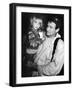 Comedian Robin Williams Carrying Son Zachary-null-Framed Premium Photographic Print