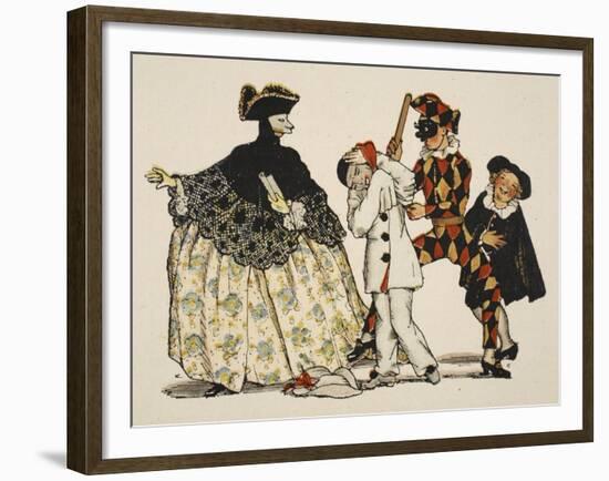 Comedie Italienne, 1918-Konstantin Andreevic Somov-Framed Giclee Print