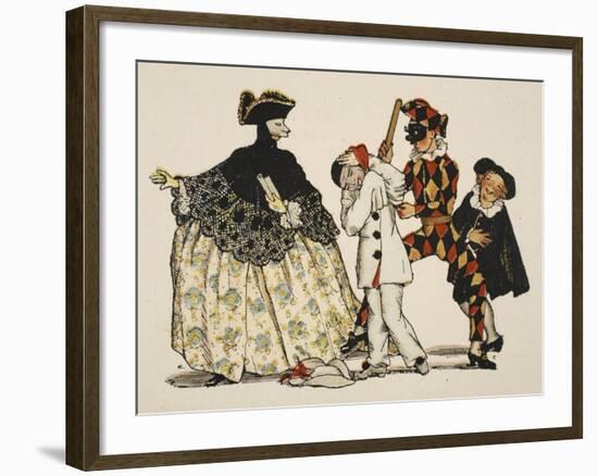 Comedie Italienne, 1918-Konstantin Andreevic Somov-Framed Giclee Print