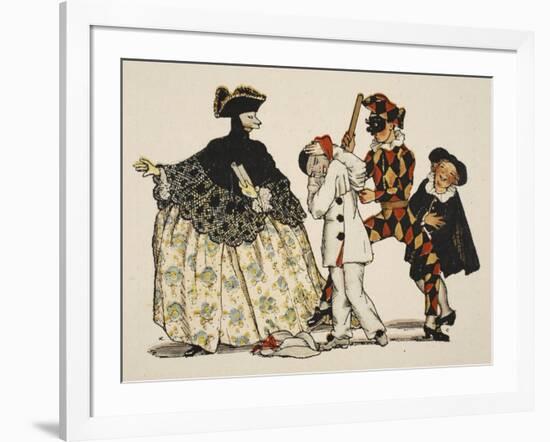 Comedie Italienne, 1918-Konstantin Andreevic Somov-Framed Giclee Print