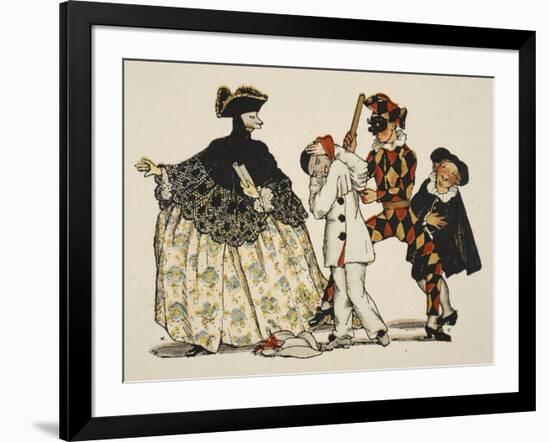 Comedie Italienne, 1918-Konstantin Andreevic Somov-Framed Giclee Print