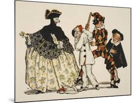 Comedie Italienne, 1918-Konstantin Andreevic Somov-Mounted Giclee Print