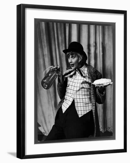 Comedienne Lucille Ball Clowns During TV Episode of "I Love Lucy"-Loomis Dean-Framed Photographic Print
