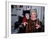 Comedienne Phyllis Diller and Actor Timothy Scott Backstage at His Broadway Musical "Cats"-David Mcgough-Framed Premium Photographic Print