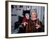 Comedienne Phyllis Diller and Actor Timothy Scott Backstage at His Broadway Musical "Cats"-David Mcgough-Framed Premium Photographic Print