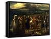 Comédiens ou bouffons arabes (1848)-Eugene Delacroix-Framed Stretched Canvas
