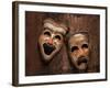 Comedy and Tragedy Masks Lying-Lars Hallstrom-Framed Photographic Print