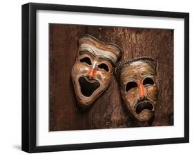 Comedy and Tragedy Masks Lying-Lars Hallstrom-Framed Photographic Print