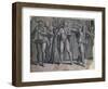 Comedy or Farce of Six Characters, Engraving-Hans Liefrinck-Framed Giclee Print