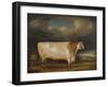 Comet' a Light Roan Short-Horn Bull in a Landscape, 1811-Thomas Weaver-Framed Giclee Print