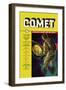 Comet: Beautiful Woman in Rocket Window-null-Framed Art Print