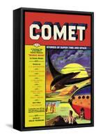 Comet: Bird Spaceship-null-Framed Stretched Canvas