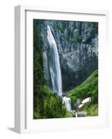 Comet Falls, Mt Rainier National Park, Washington, USA-Charles Gurche-Framed Photographic Print