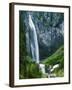 Comet Falls, Mt Rainier National Park, Washington, USA-Charles Gurche-Framed Photographic Print