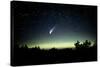 Comet Hale-Bopp And Aurora Borealis, 30 March 1997-Pekka Parviainen-Stretched Canvas