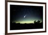 Comet Hale-Bopp And Aurora Borealis, 30 March 1997-Pekka Parviainen-Framed Photographic Print