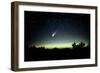 Comet Hale-Bopp And Aurora Borealis, 30 March 1997-Pekka Parviainen-Framed Photographic Print