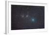 Comet Hartley 2 as it Approaches the Double Cluster in Perseus-null-Framed Photographic Print