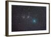 Comet Hartley 2 as it Approaches the Double Cluster in Perseus-null-Framed Photographic Print