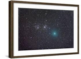 Comet Hartley 2 as it Approaches the Double Cluster in Perseus-null-Framed Photographic Print