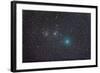 Comet Hartley 2 as it Approaches the Double Cluster in Perseus-null-Framed Photographic Print