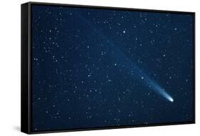 Comet Hyakutake on 13.3.96-John Sanford-Framed Stretched Canvas