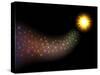 Comet like Sparkles Background.-tuulijumala-Stretched Canvas