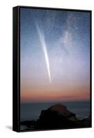 Comet Lovejoy At Dawn-Alex Cherney-Framed Stretched Canvas