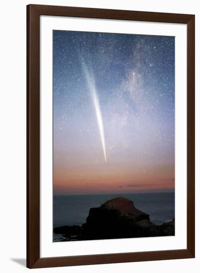 Comet Lovejoy At Dawn-Alex Cherney-Framed Photographic Print