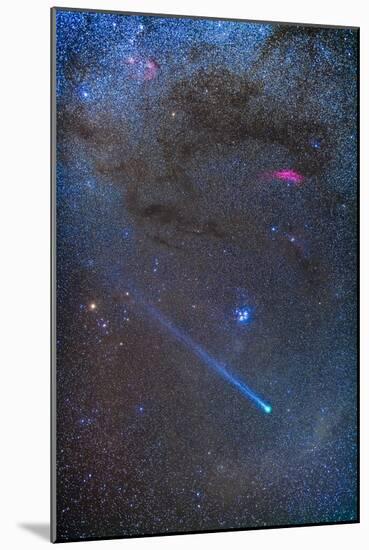 Comet Lovejoy's Long Ion Tail in Taurus-Stocktrek Images-Mounted Photographic Print