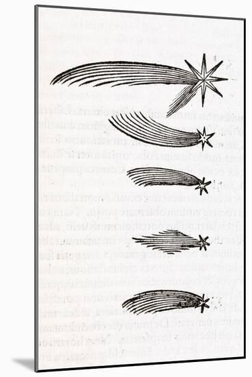 Comet Observations, 16th Century-Middle Temple Library-Mounted Photographic Print