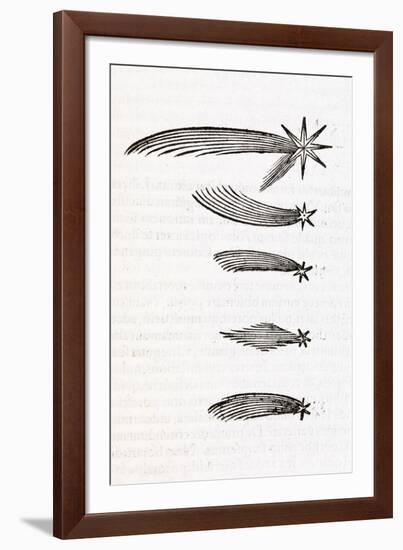 Comet Observations, 16th Century-Middle Temple Library-Framed Photographic Print