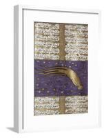 Comet of 1577, Turkish Manuscript-Science Source-Framed Giclee Print