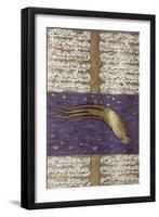 Comet of 1577, Turkish Manuscript-Science Source-Framed Giclee Print