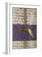 Comet of 1577, Turkish Manuscript-Science Source-Framed Giclee Print