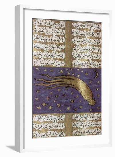 Comet of 1577, Turkish Manuscript-Science Source-Framed Giclee Print