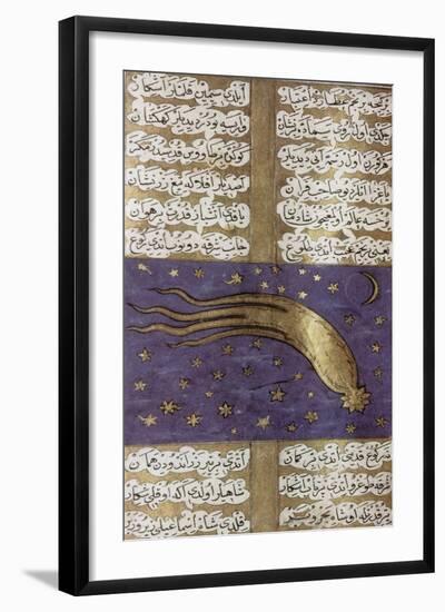 Comet of 1577, Turkish Manuscript-Science Source-Framed Giclee Print