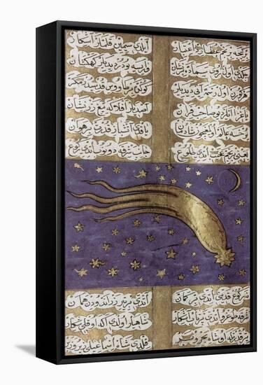 Comet of 1577, Turkish Manuscript-Science Source-Framed Stretched Canvas