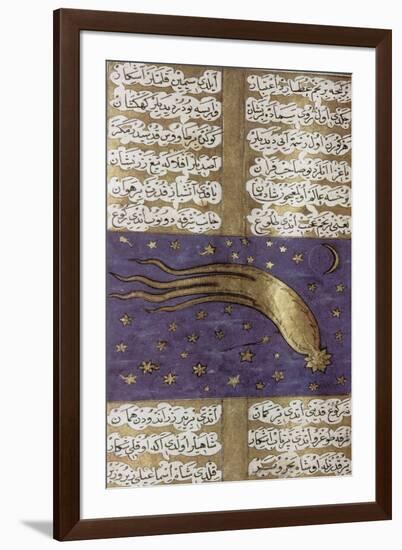 Comet of 1577, Turkish Manuscript-Science Source-Framed Giclee Print