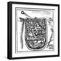 Comet of 66 Ad (Halle) over Jerusalem, 1666-null-Framed Giclee Print