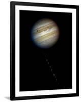 Comet P/Shoemaker-Levy 9 Approaching Jupiter on May 17, 1994-null-Framed Photo