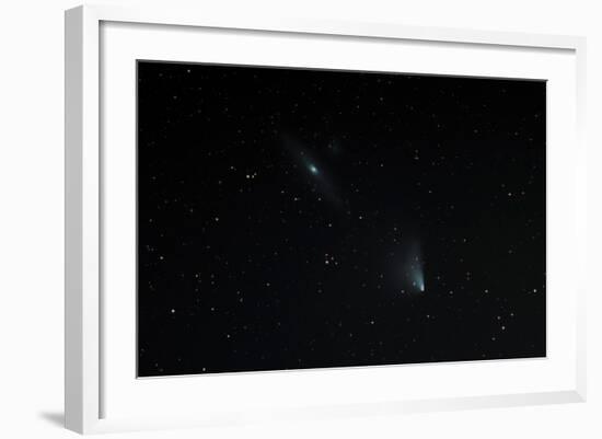 Comet Panstarrs near Andromeda Galaxy-3quarks-Framed Photographic Print