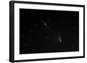 Comet Panstarrs near Andromeda Galaxy-3quarks-Framed Photographic Print