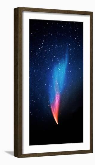 Comet (Photo Illustration)-null-Framed Premium Photographic Print