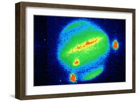 Comet Shoemaker-Levy Colliding with Jupiter, 20 July 1994-null-Framed Giclee Print