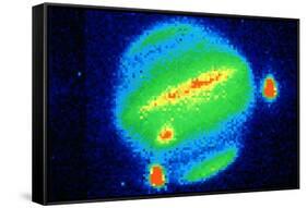 Comet Shoemaker-Levy Colliding with Jupiter, 20 July 1994-null-Framed Stretched Canvas